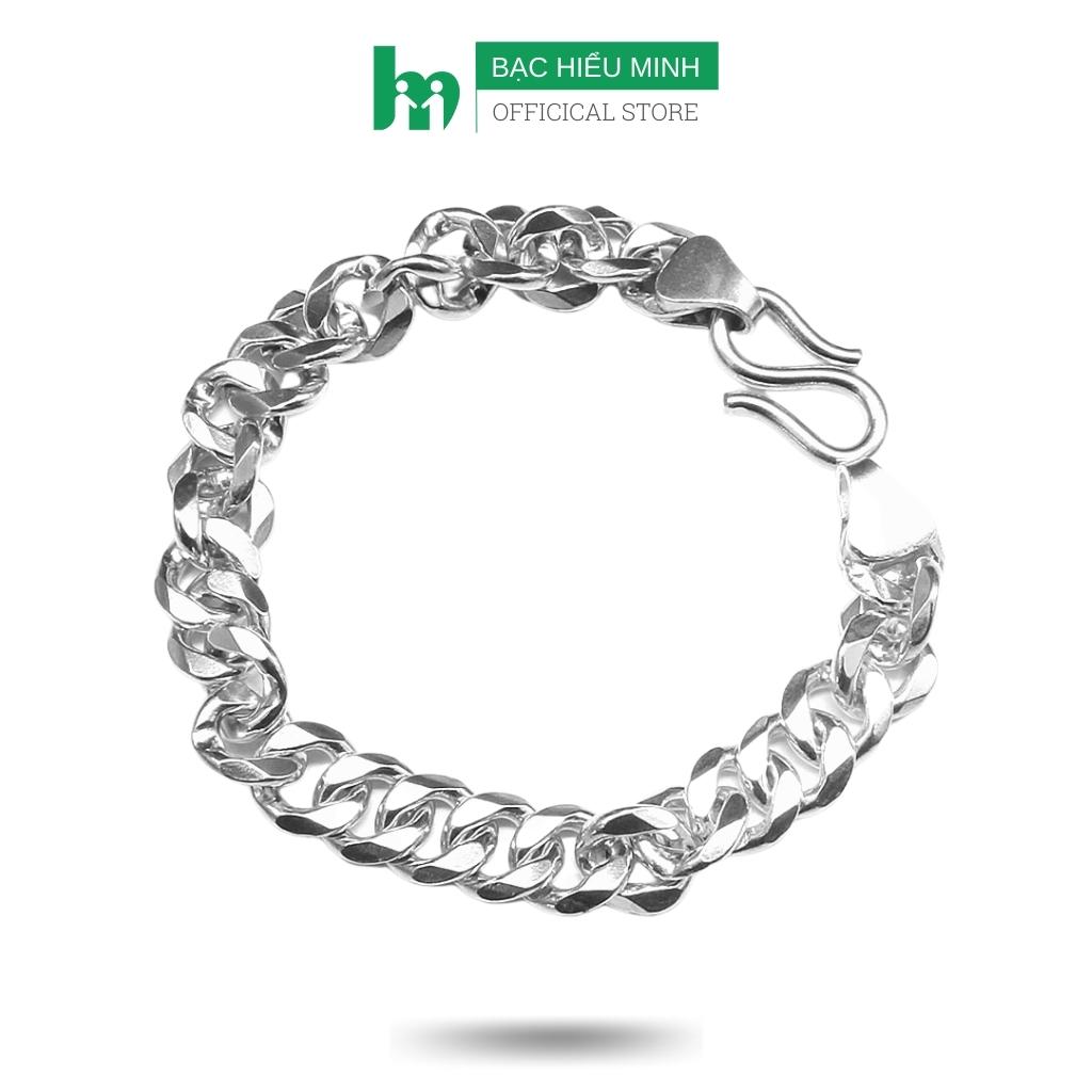 Lắc tay nam bằng bạc ta bạc hiểu minh ltn023 2 cây