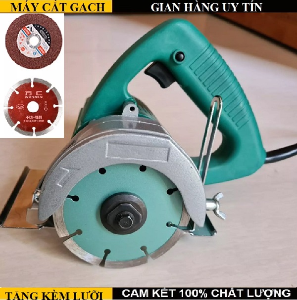 Máy cắt gạch - Xuất xứ thương hiệu : Đài Loan - Tặng kèm 3 lưỡi - Sản phẩm tốt vượt bậc trong tầm giá