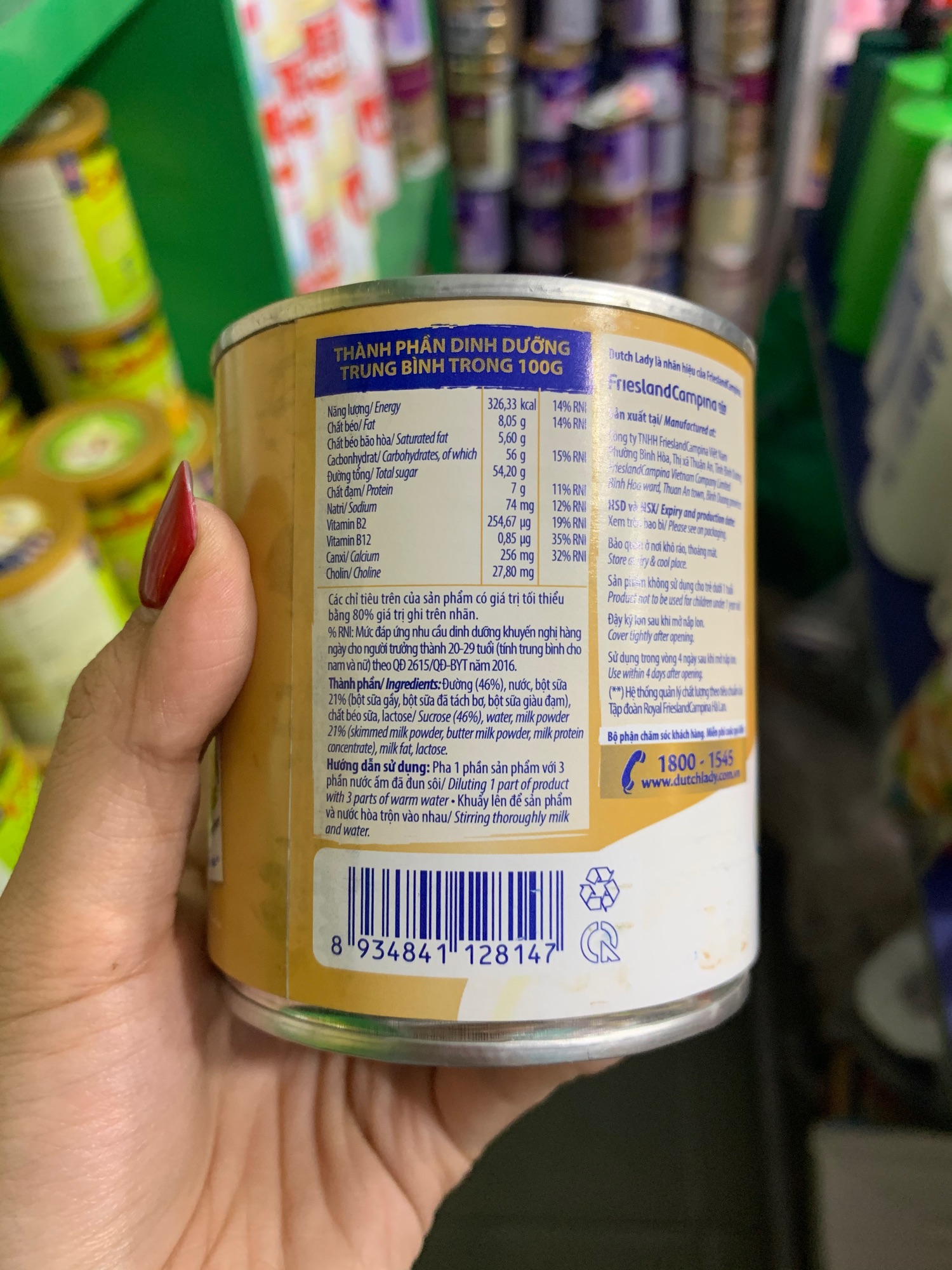 [HCM]Sữa đặc cao cấp dutchlady 380g