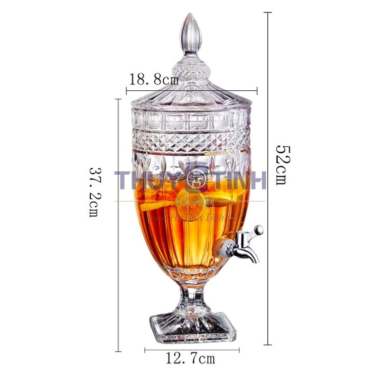BÌNH ĐỰNG RƯỢU THỦY TINH CÓ VÒI CAO CẤP