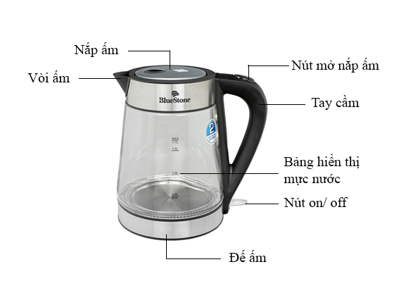 Ấm Đun Nước BLUESTONE KTB-3426