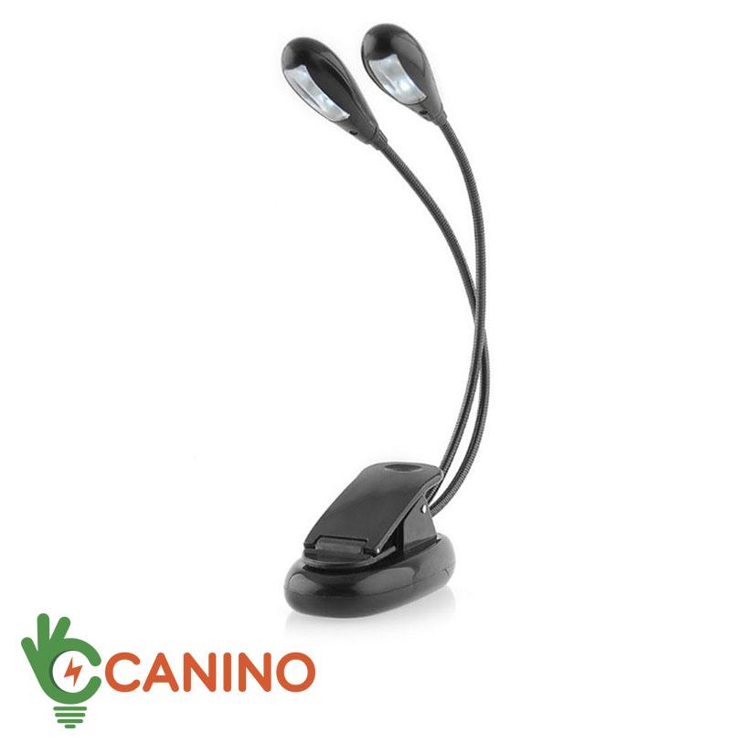 Đèn đọc sách mini đa năng V1 2 râu