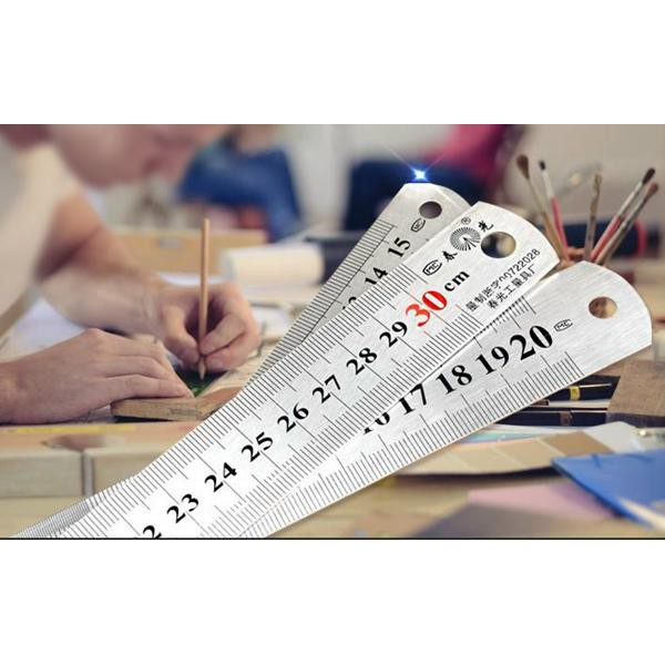 Thước Thẳng Inox 50Cm Hoặc 60Cm (Loại Dày)