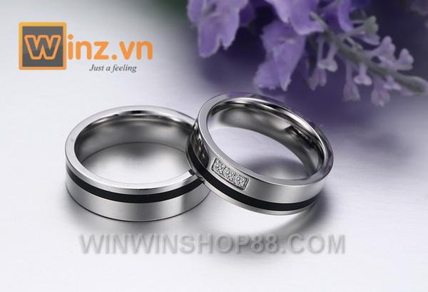 [HCM]Nhẫn cặp tình nhân N236 Size 5 (Màu bạc)