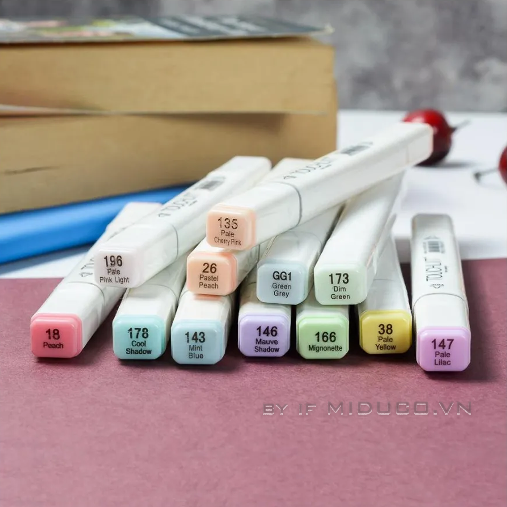Bộ Bút Màu Marker Touchliit 6 Tone Pastel