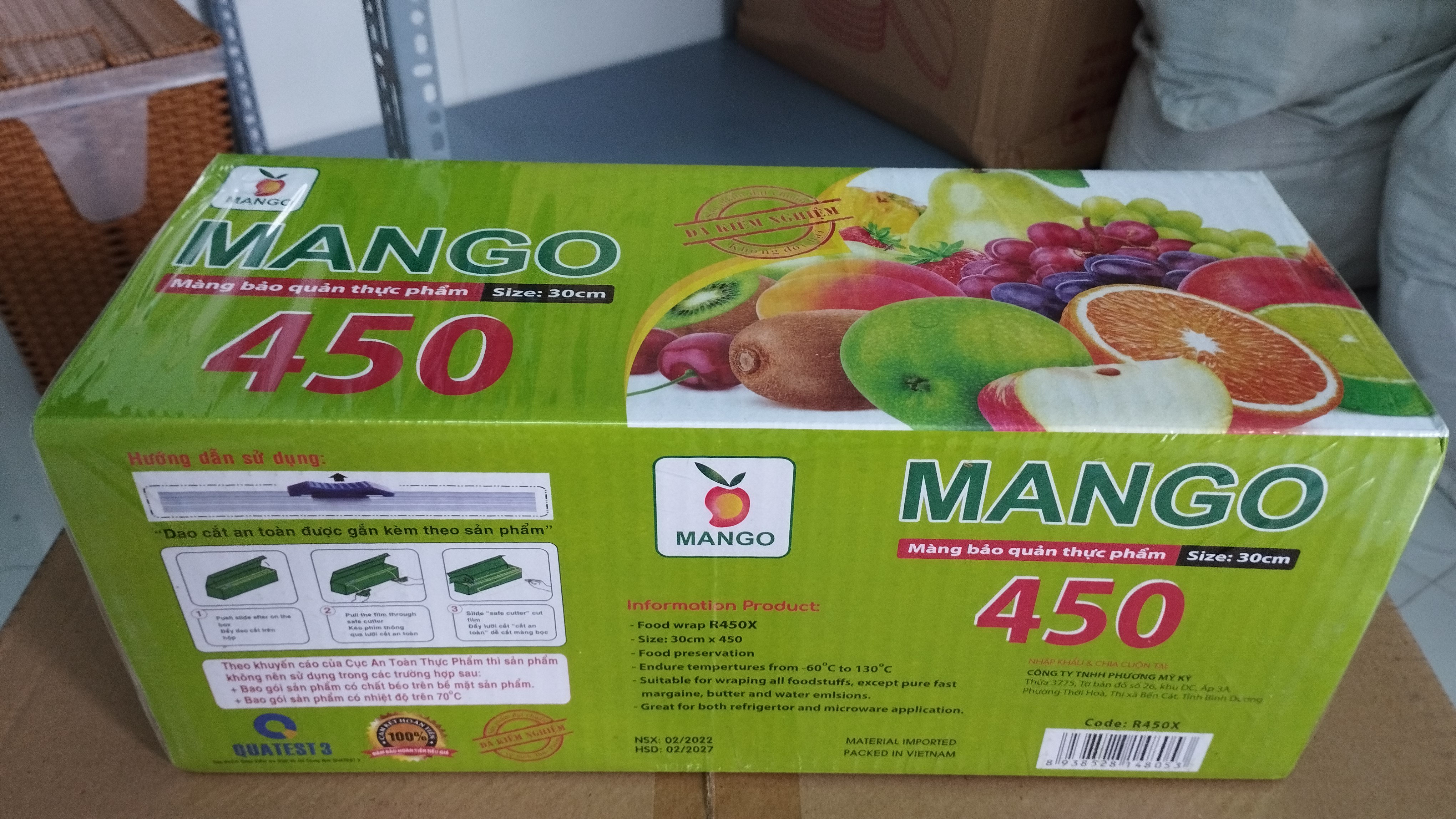 Màng bọc thực phẩm khổ 30cm (đủ loại 250, 450)