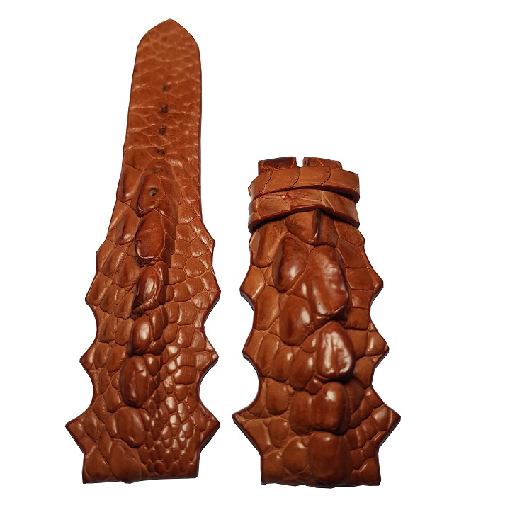 Dây đồng hồ cá sấu handmade gai nổi độc đáo