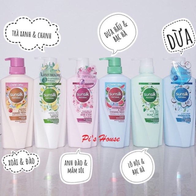 (Hcm) Dầu Gội/Xả Sunsilk Thái Mẫu Mới