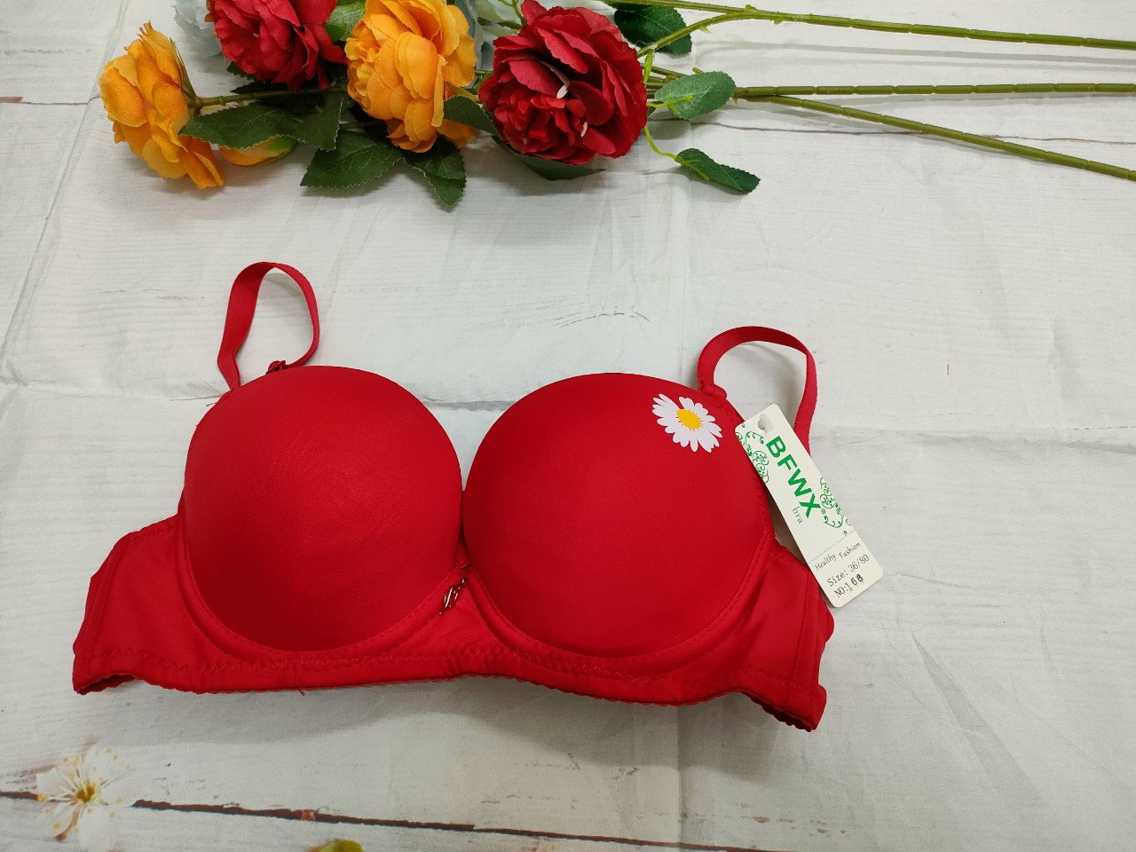 ÁO NGỰC CÓ GỌNG HOA CÚC