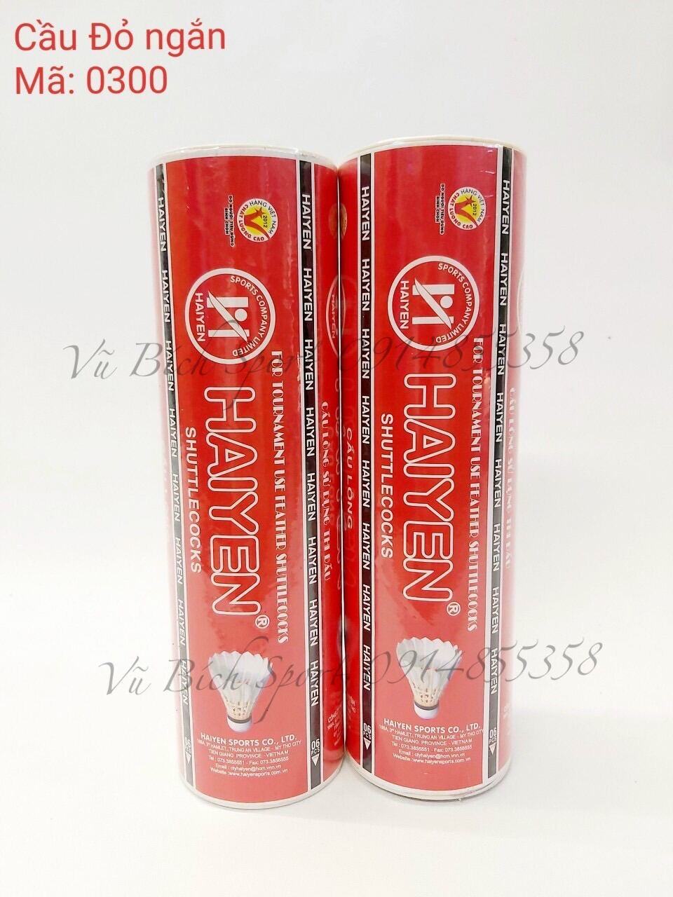 Ống Cầu Lông Hải Yến đỏ - 6 trái