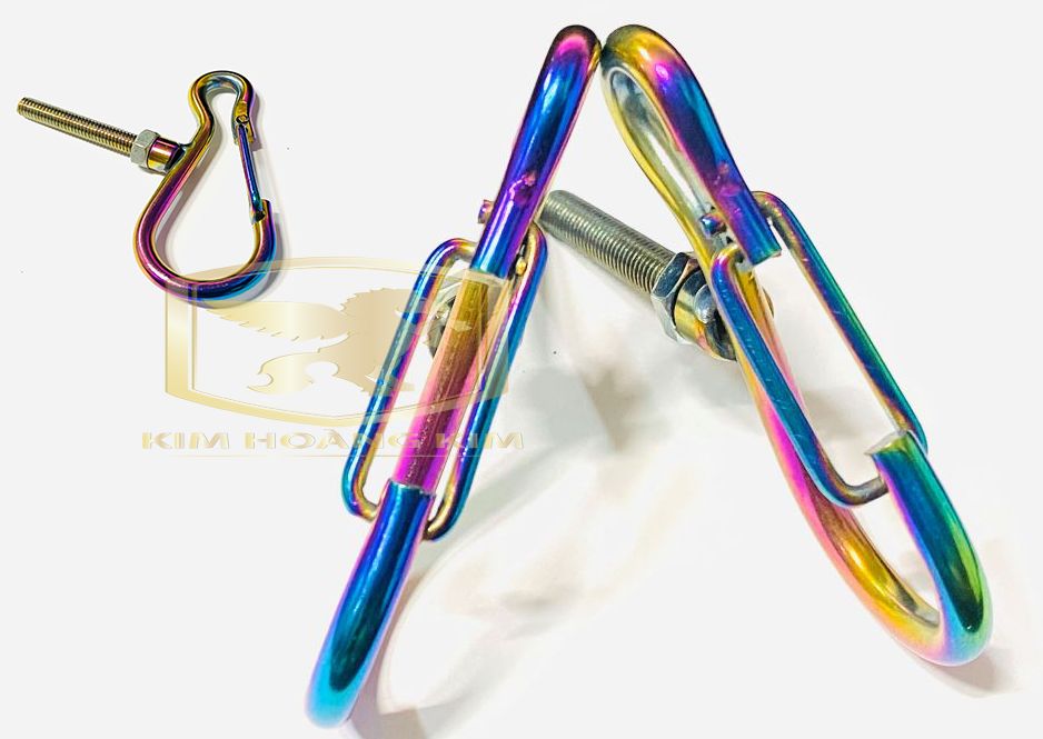 Combo Cặp móc treo đồ Có Khóa 7 màu gắn nhiều loại xe máy INOX hàng chất lượng