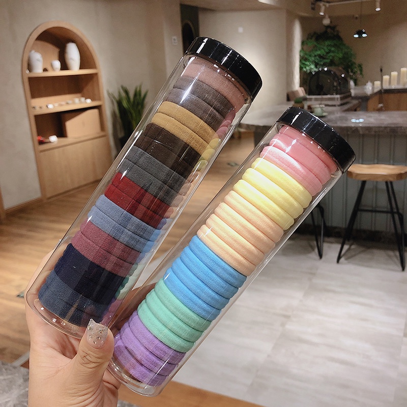 SET 20 CHUN BUỘC TÓC KÈM HỘP TRONG SUỐT - CHUN BUỘC TÓC