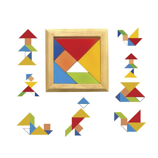 Đồ chơi trí uẩn Tangram đơn có hướng dẫn