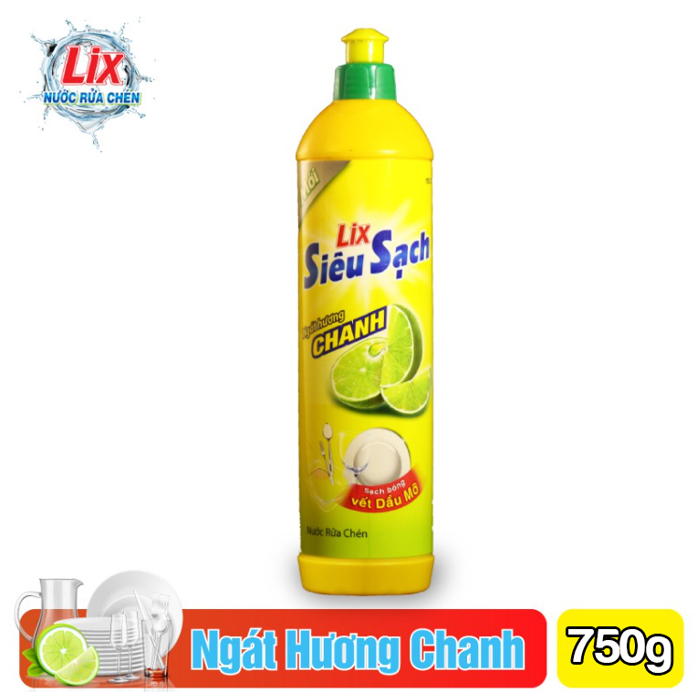 Nước rửa chén Lix đậm đặc 750g