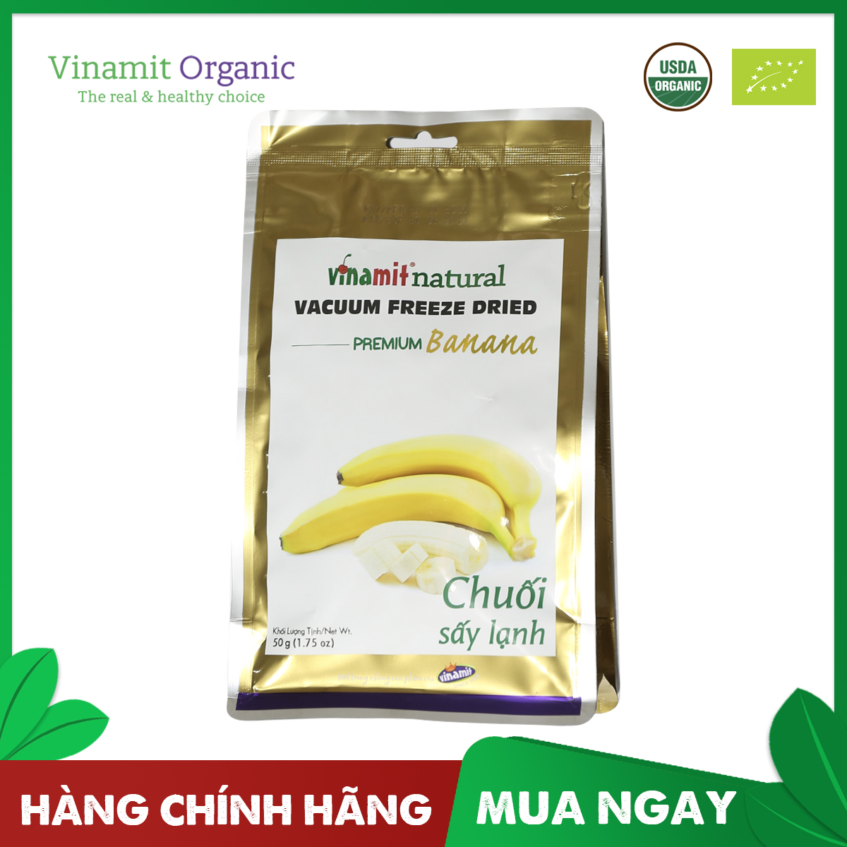 Chuối Sấy Lạnh VINAMIT 50g