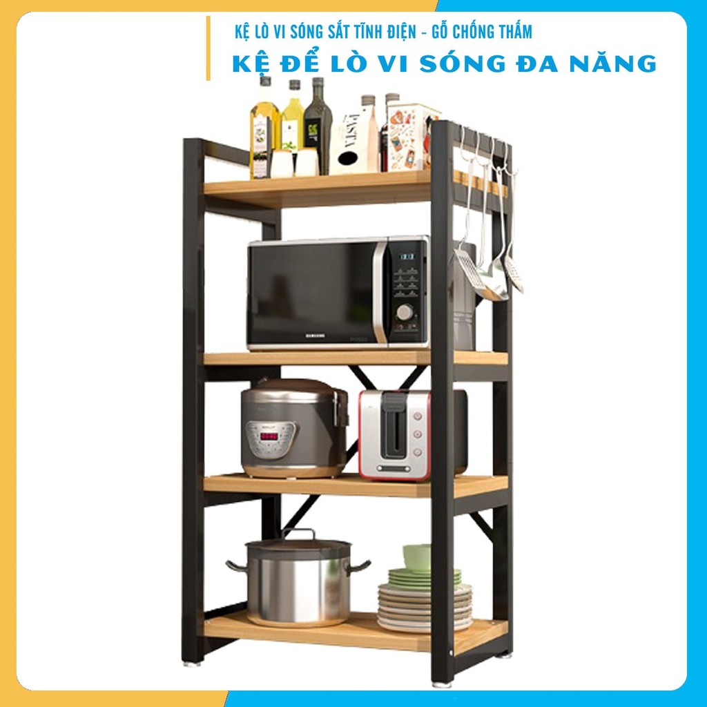 Kệ Lò Vi Sóng 4 Tầng Đa Năng