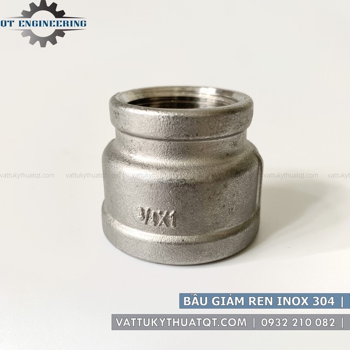 Bầu Giảm Ren Inox 304 | Phi 42,49,60,76 | VATTUKYTHUATQT.COM