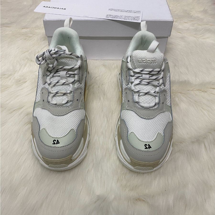 [Full Box & Tặng Vớ] Giày thể thao Sneaker Balen Trip S Trắng xám