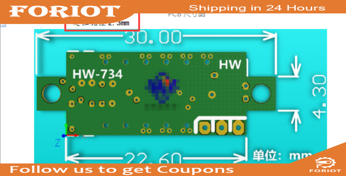 Foriot Thiết Bị Kiểm Tra Điện Áp, Vôn Kế DC Kỹ Thuật Số Mini DC 3.7~30V Với Màn Hình LED 0.28 Inch