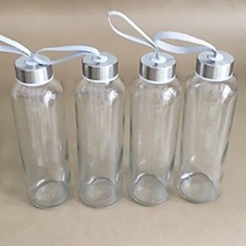 Chai nước thủy tinh có dây xách 500ml