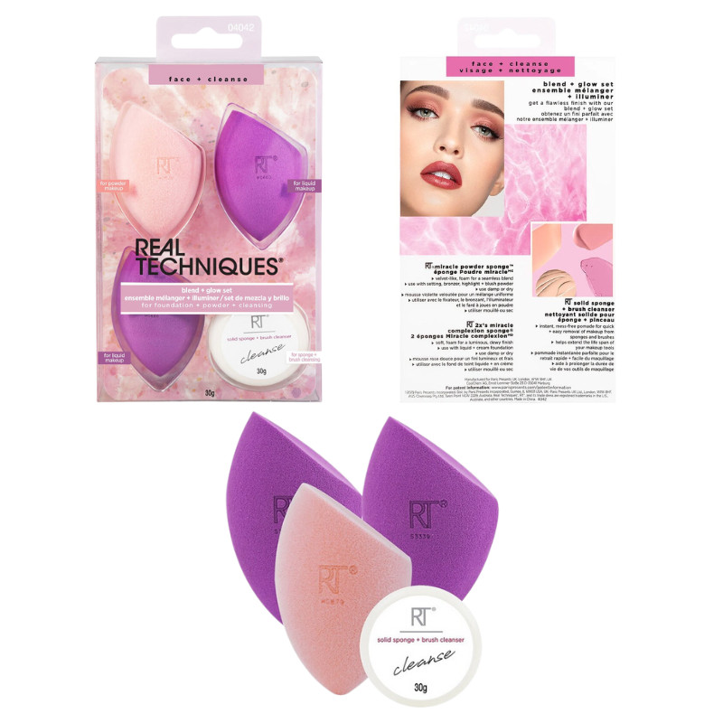 [HCM]Bộ Mút Trang Điểm Real Techniques Blend Glow Set