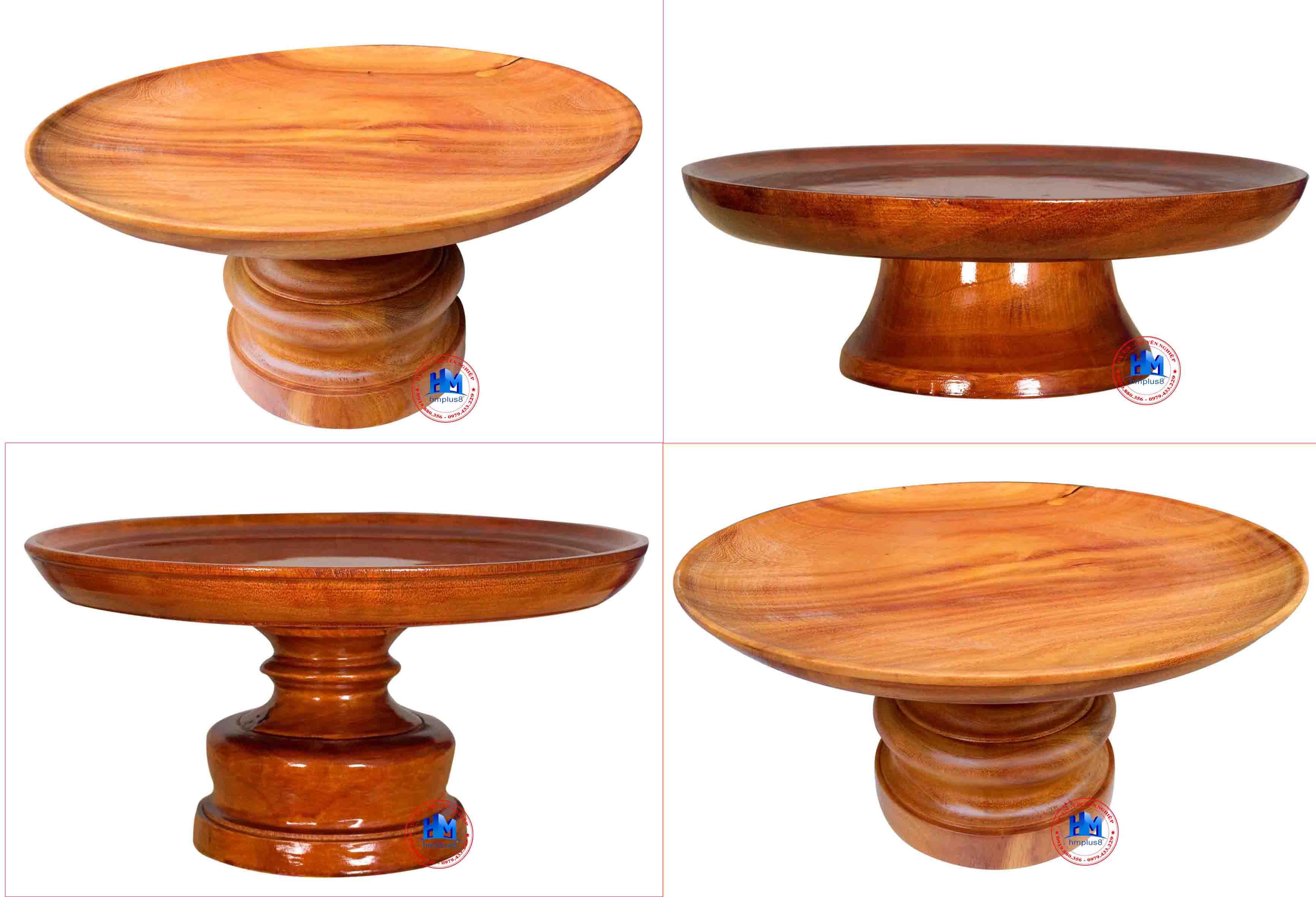 Mâm bồng bằng gỗ Gõ