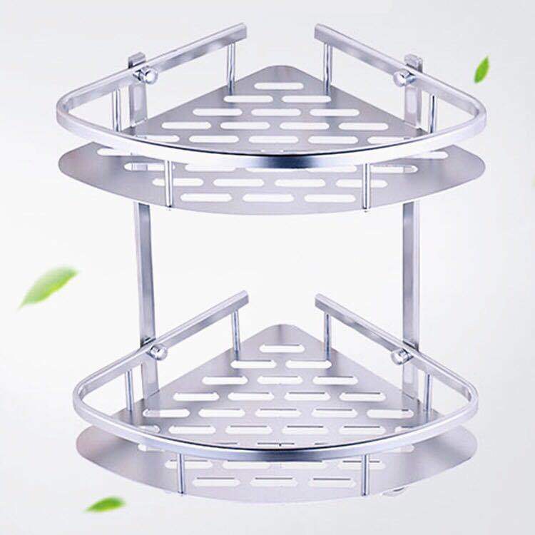 Corner Shelf bathroom 2 floor aluminum alloy