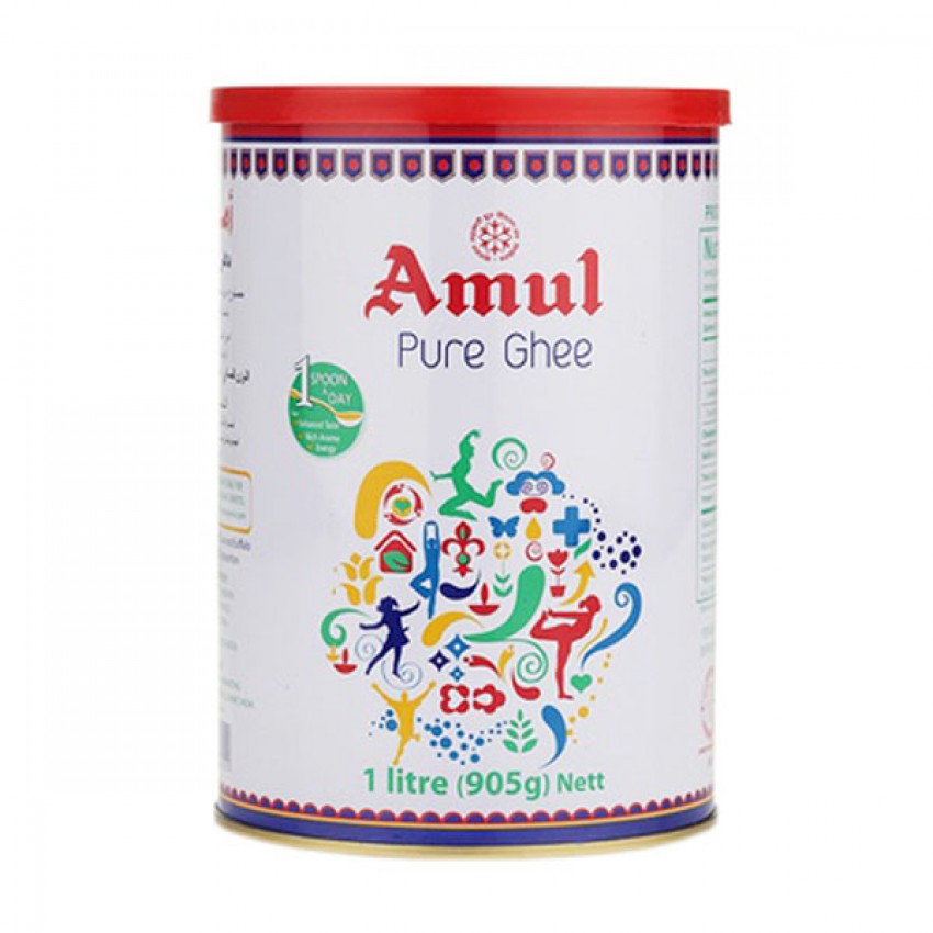 Bơ Sữa Ấn Độ Ghee Amuk - Amul Ghee 1000ml 12h - Nhập Khẩu Ấn Độ