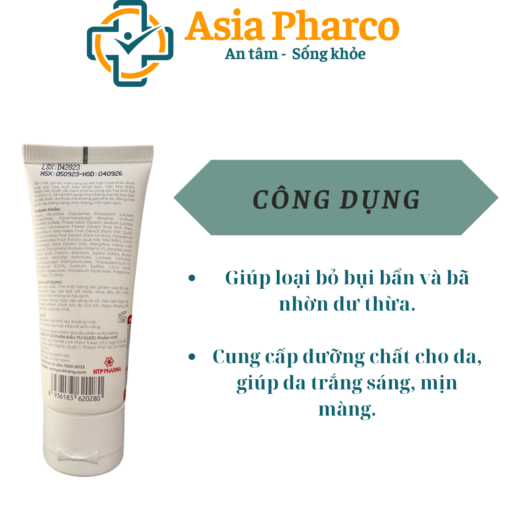 [HCM]Sữa rửa mặt Sắc Ngọc Khang (loại 100gr)