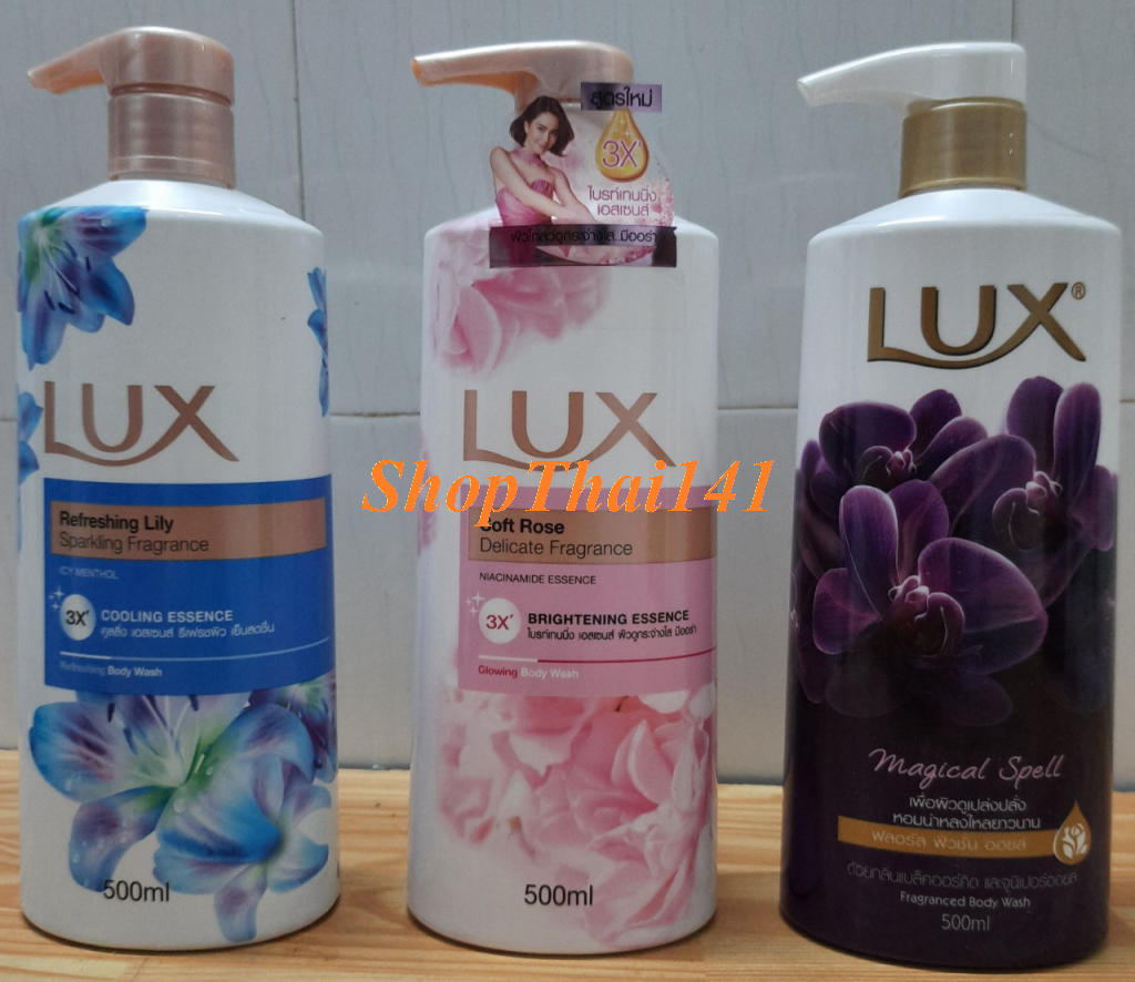 (Có 3 màu) Sữa Tắm LUX chai 450 ML Thái Lan