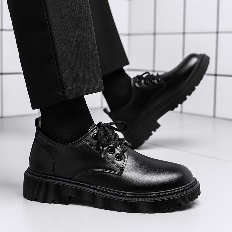 Giày boots da- Giày đốc nam cổ ngắn phong cách trẻ trung