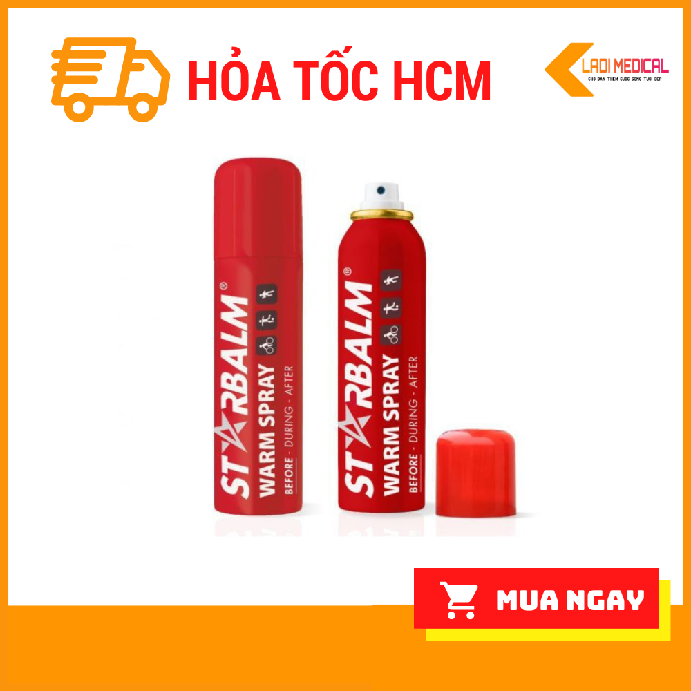 Chai xịt nóng Starbalm làm nóng cơ bắp 150ml