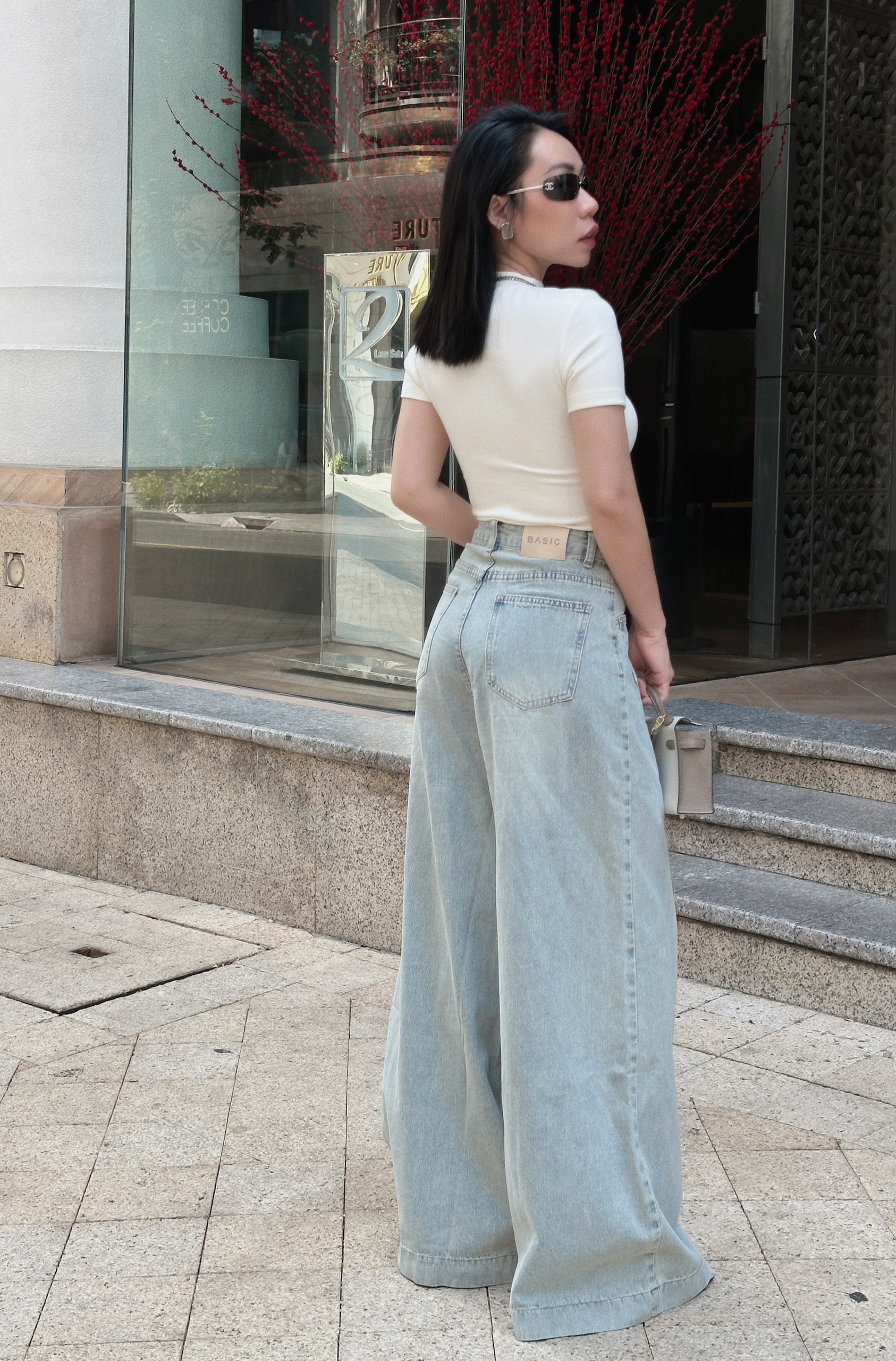 Quần jeans ống rộng túi trước BASIC ZICO JEANS