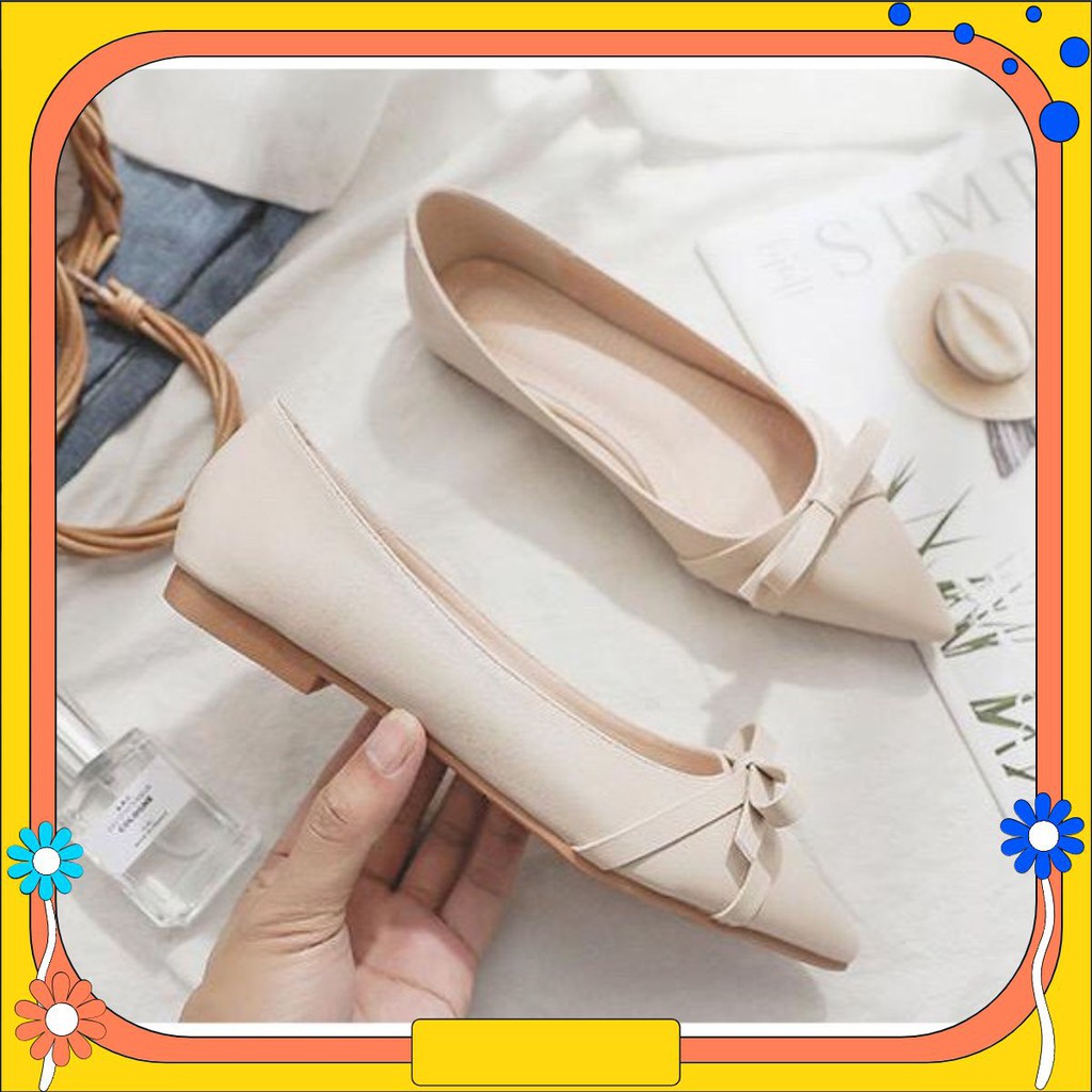 Giày bệt 3cm lhmtb3 giày búp bê quai ngang siêu xinh