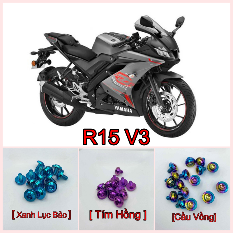 Full Ốc Titan Gr5 Xe YAMAHA R15V3 (R15 V3)