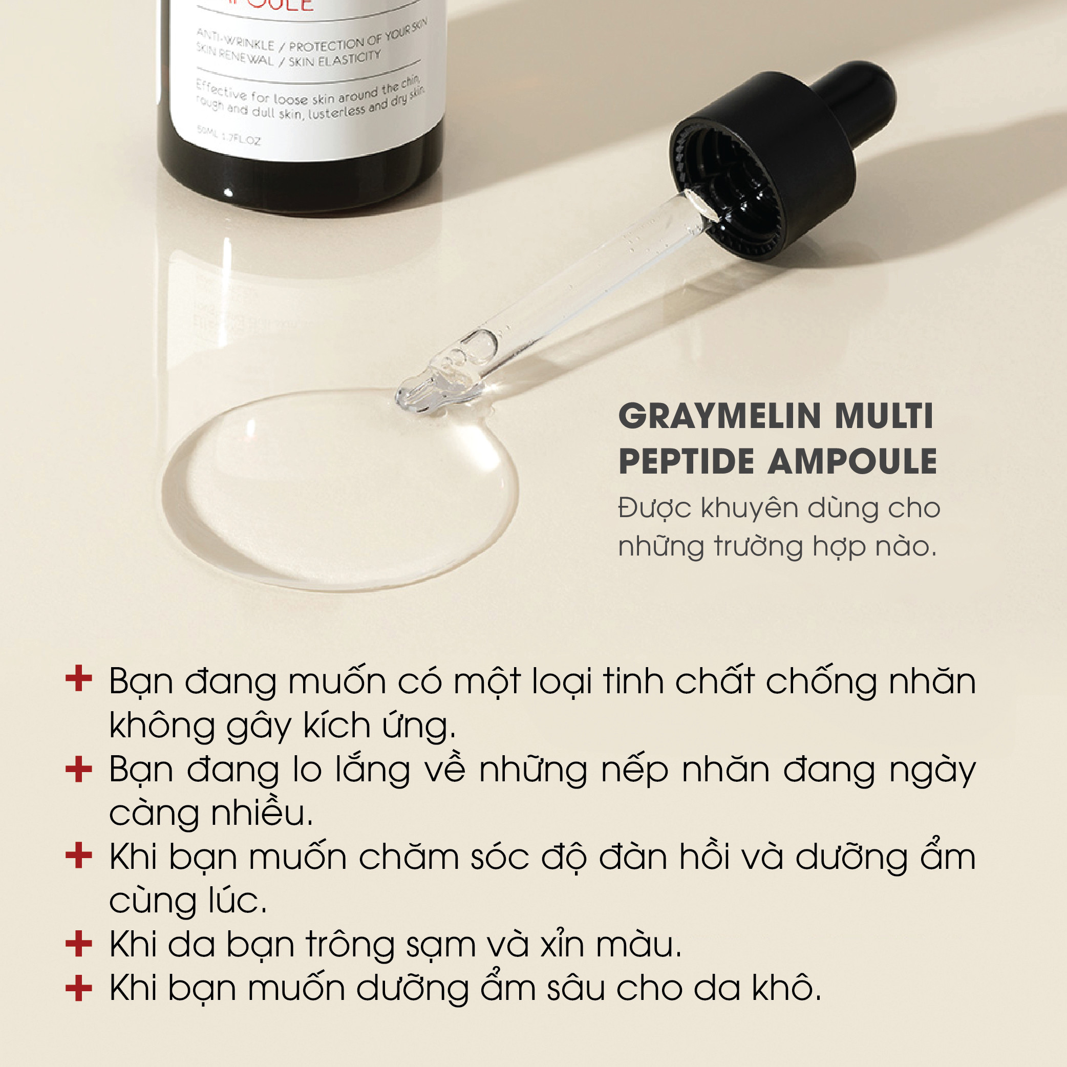 Tinh Chất Chống Lão Hóa Graymelin Multi Peptide Ampoule 50ml