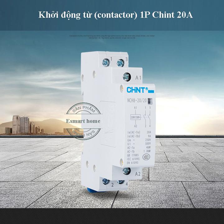 Khởi động từ contactor 1P Chint NCH8 20A