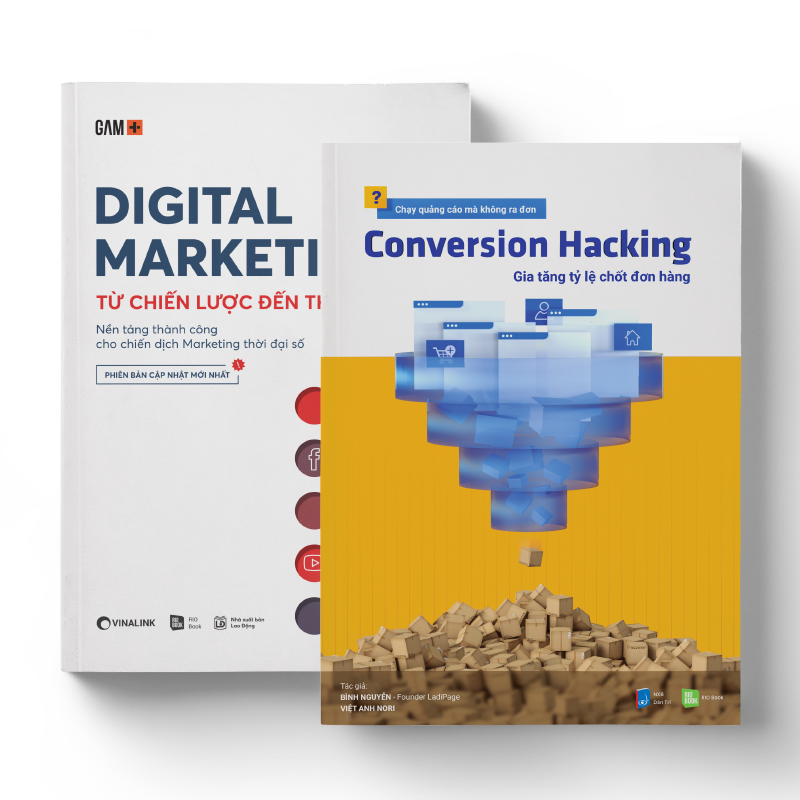 Sách RIO Book - Combo sách RIO Book DIGITAL WORLD (Digital Marketing + Conversion Hacking)