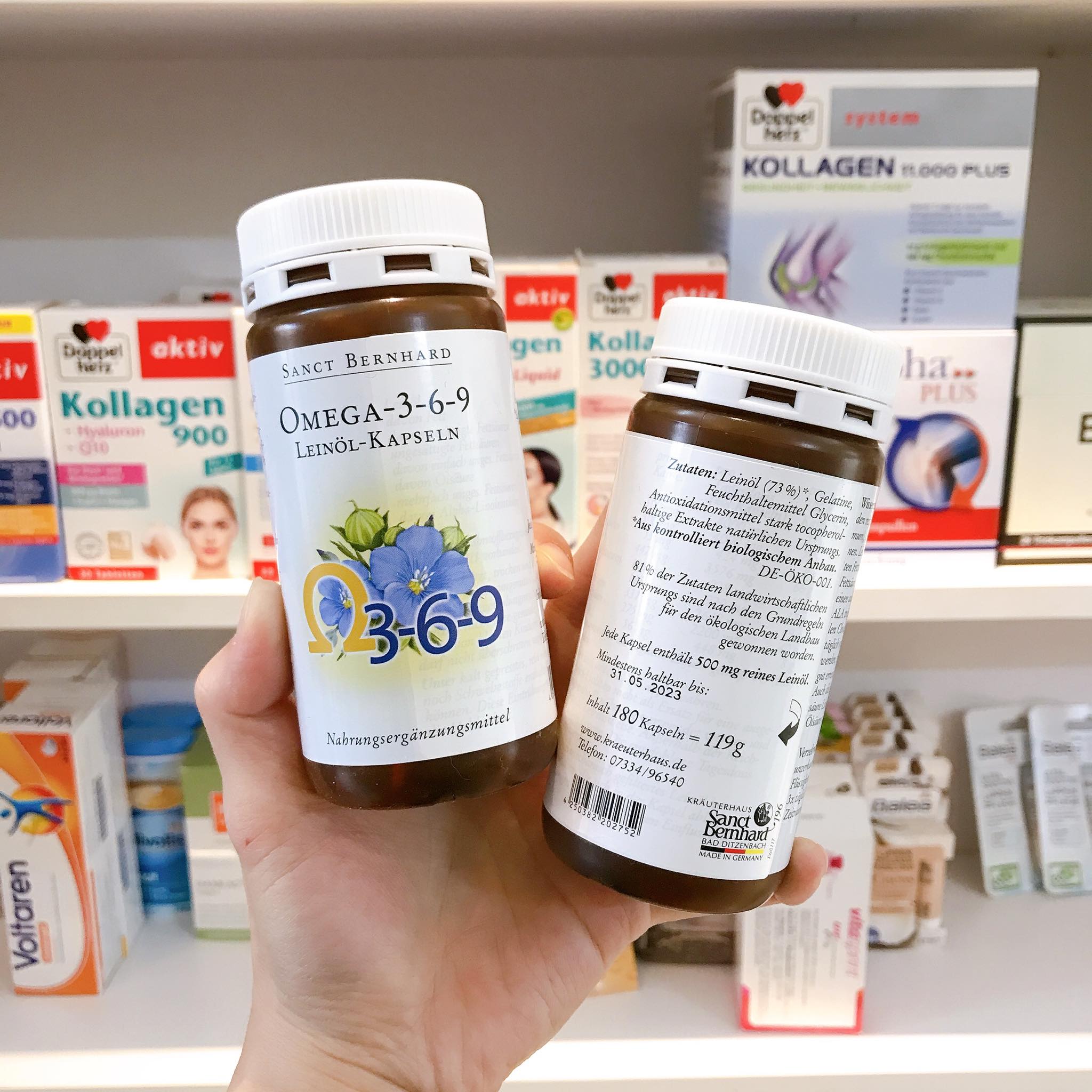 Omega 3-6-9 Sanct Bernhard - 180viên (hàng Đức đủ Bill)