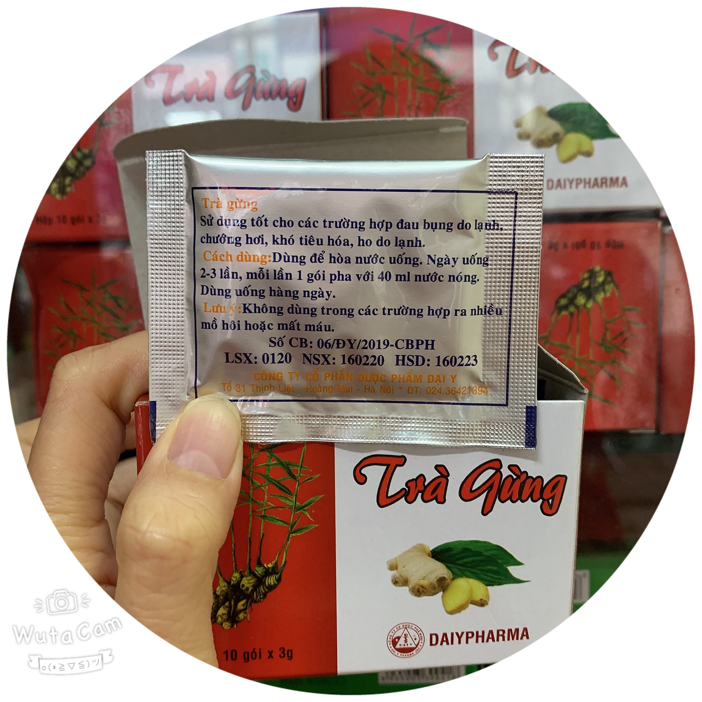 Trà Gừng-hôp 10 gói
