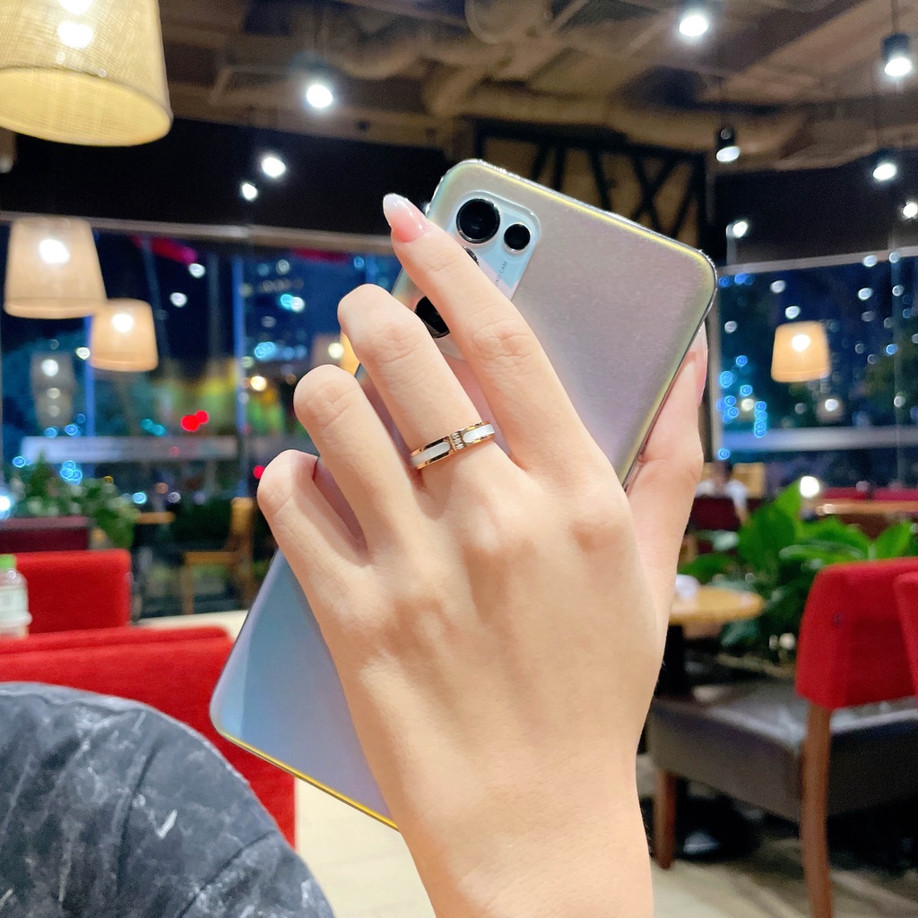 Nhẫn cặp đôi LAMY Stone Inlaid Rose Gold Ring 8047 & 8021