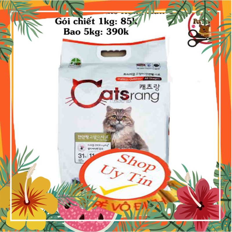 Thức Ăn Hạt Khô Cho Mèo Catsrang - Hàn Quốc - Gói Chiết 500g
