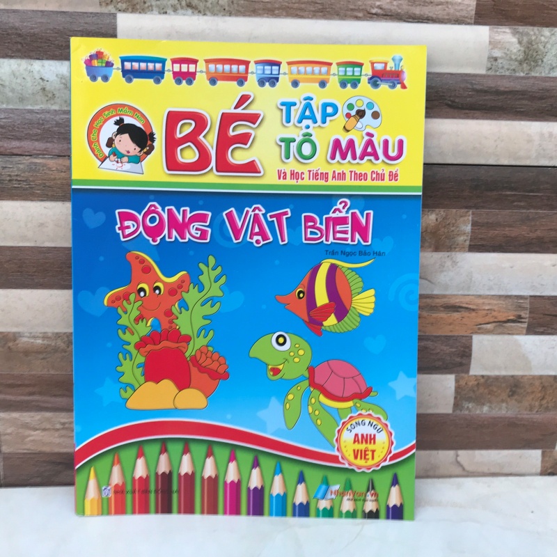 Bé tập tô màu theo chủ đề [ VPP Trí Đức ]