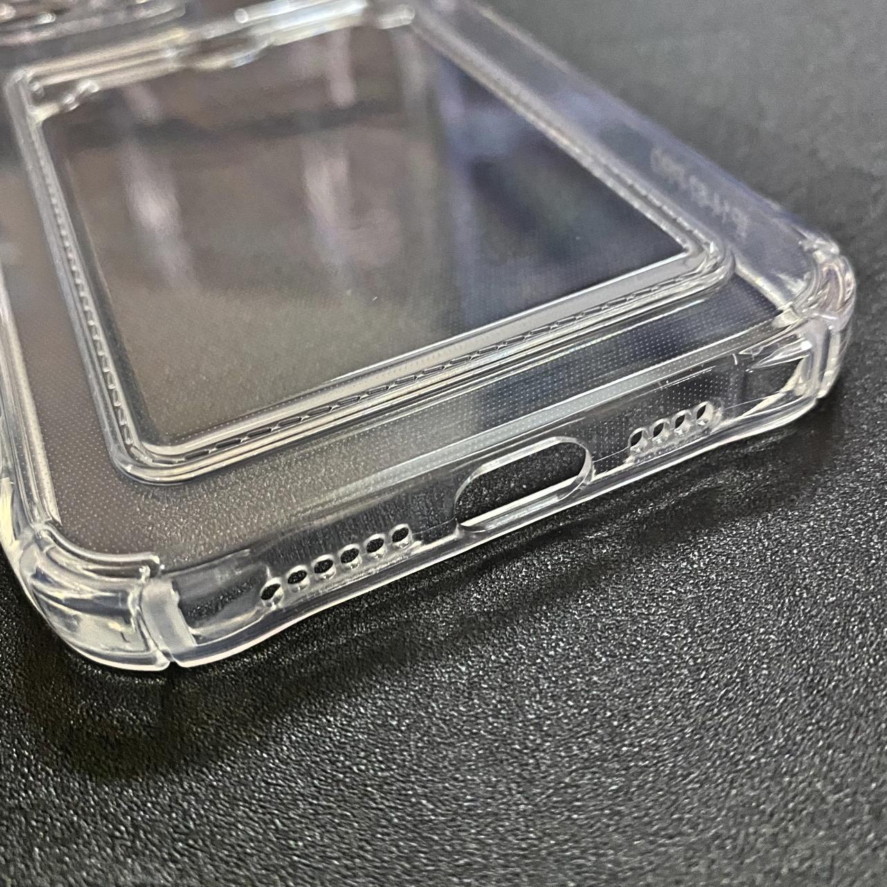 Ốp Lưng iPhone 13 Pro Max Dẻo Trong Suốt Có Khe Đựng Thẻ