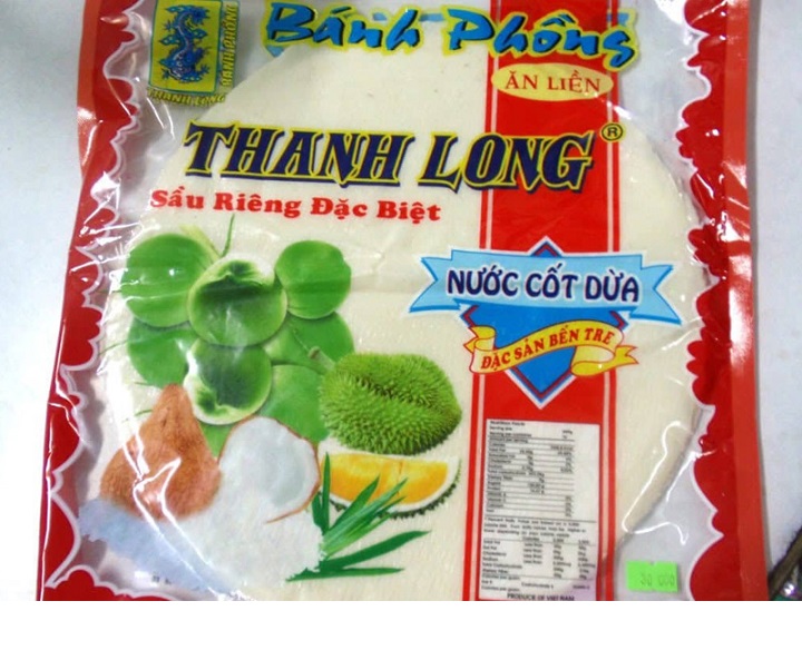Bánh phồng sữa nước cốt dừa- Đặc sản Bến Tre (bịch 10 cái)