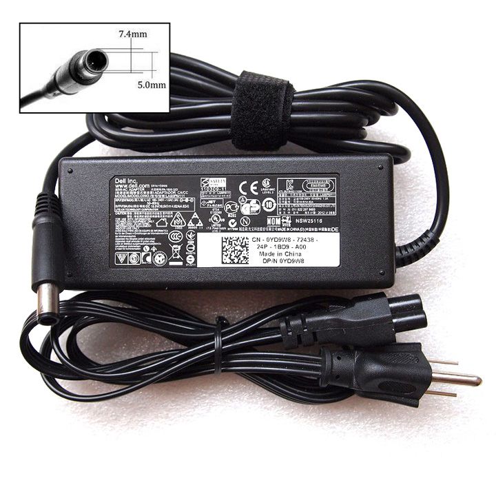 Sạc Laptop Dell tốt 19.5V – 4.62A – 90W chân kim TO (Adapter Dell 90w ZIN)