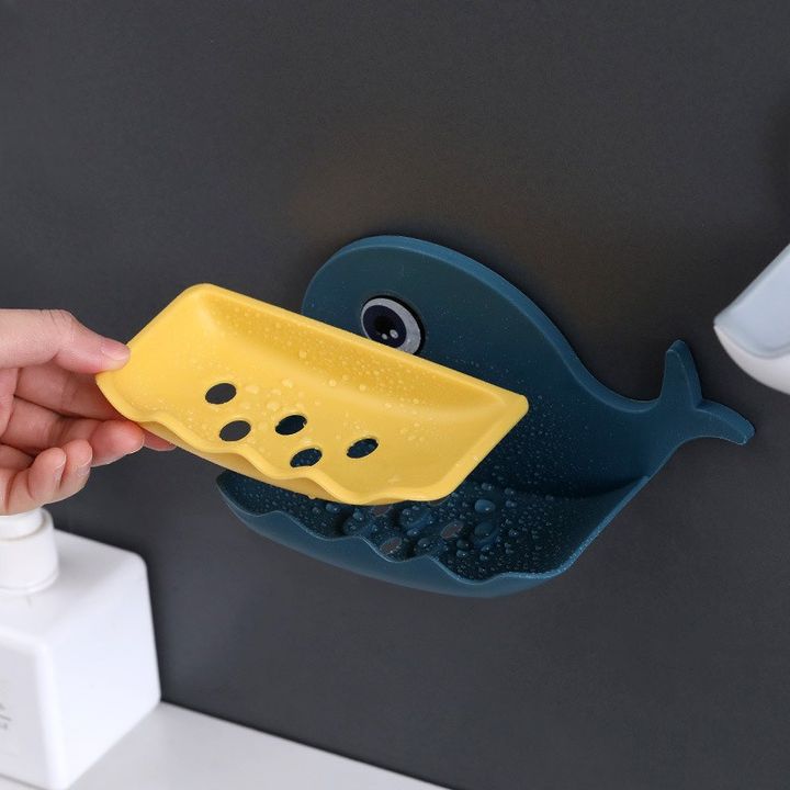 Khay / Kệ dán tường cá heo để xà phòng , Vật dụng tiện lợi Dễ Thương