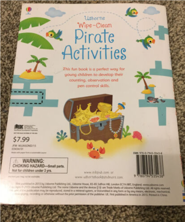 Sách-Anh: Wipe-Clean: Pirate Activities