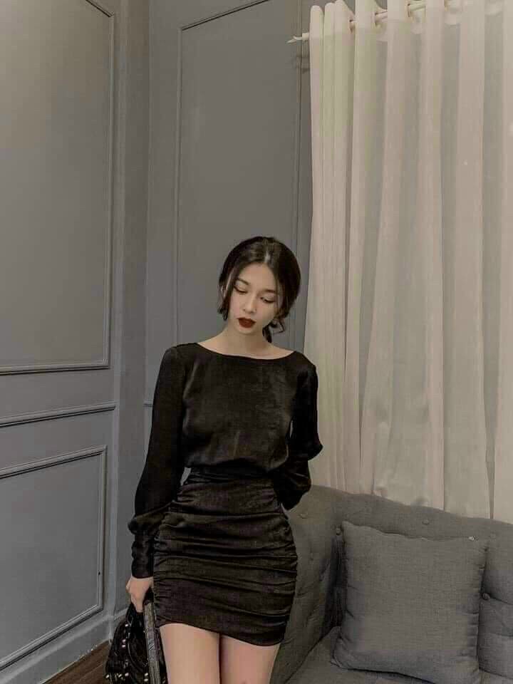 ĐẦM BODY TAY DÀI HỞ LƯNG SANG CHẢNH QUYẾN RŨ QC