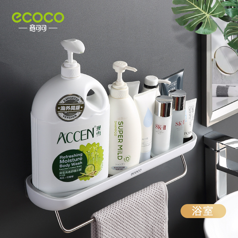 Kệ treo đồ nhà tắm, nhà bếp Ecoco E1923 có móc